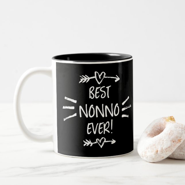 Taza Bicolor Mejor Nonno del Mundo (Con donut)