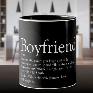 Taza Bicolor Mejor novio de todos los tiempos definición en bla