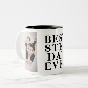 Taza Bicolor Mejor Padrastro del Mundo Día del Padre 2 Fotocola