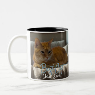 Taza Bicolor Mejor Papá de Gatos del Mundo