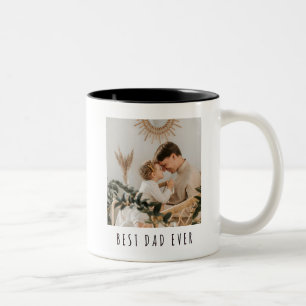 Taza Bicolor Mejor Papá del Mundo Foto Completa Personalizada