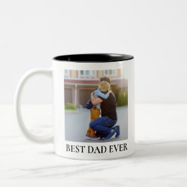 Taza Bicolor Mejor Papá del Mundo Foto Completa Personalizada d