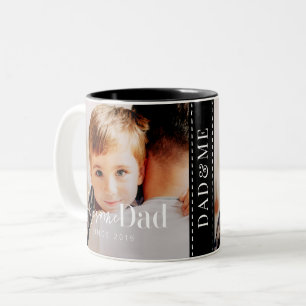 Taza Bicolor Mejor Papá del Mundo Moderno Clásico Simple Elegan