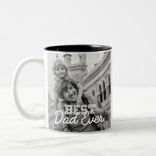 Taza Bicolor Mejor Papá del Mundo Moderno Stitch Foto Personali