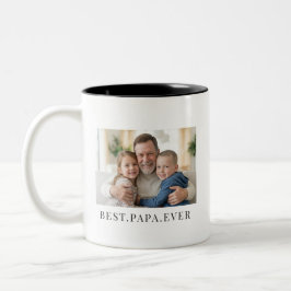 Taza Bicolor Mejor Papá del Mundo Regalo del Día del Padre Foto
