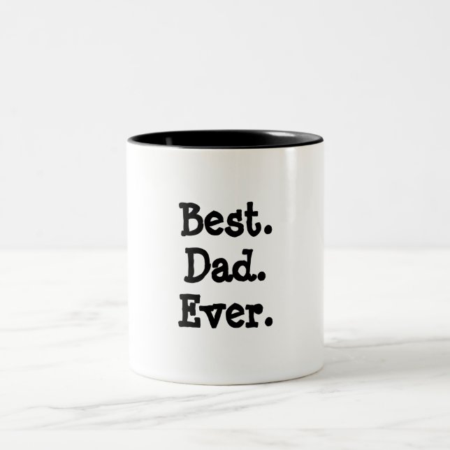 Taza Bicolor Mejor Papá Nunca Mug (Centro)