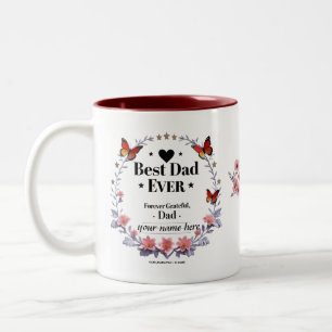Taza Bicolor Mejor Papá Nunca - Siempre Agradecido