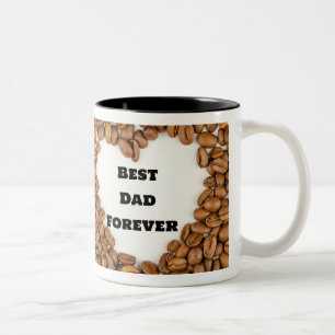 Taza Bicolor Mejor papá para la foto moderna de 2