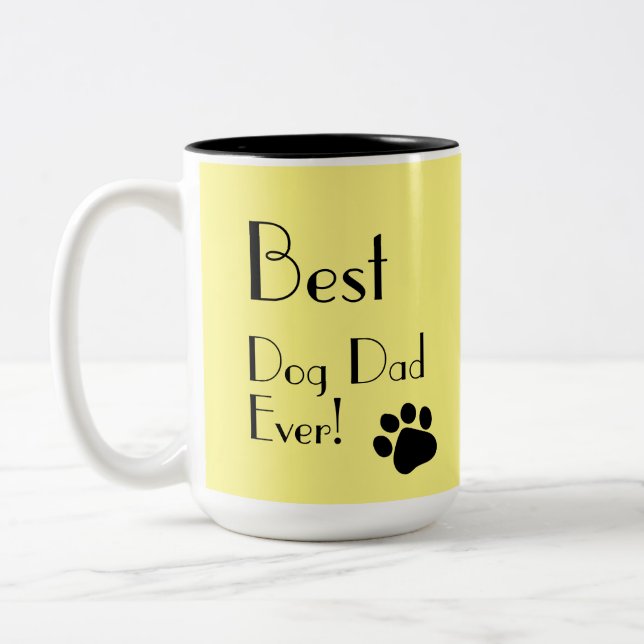 Taza Bicolor Mejor Papá Perro (Izquierda)