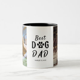 Taza Bicolor Mejor Papá Perro Regalos De Dos Tones De Café Mug