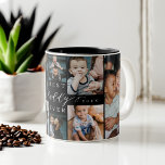 Taza Bicolor Mejor Papi | Collage de fotos del Día del Padre 8<br><div class="desc">Envíe un hermoso regalo personalizado del día de su padre a su padre que él apreciará. Collage especial de fotos familiares del día del padre para mostrar tus fotos familiares y recuerdos especiales. Nuestro diseño presenta un sencillo diseño de cuadrícula de 8 fotos con "Mejor papi nunca" diseñado en un...</div>