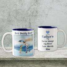 Mejor Papi siempre tazón de café de dos tonos