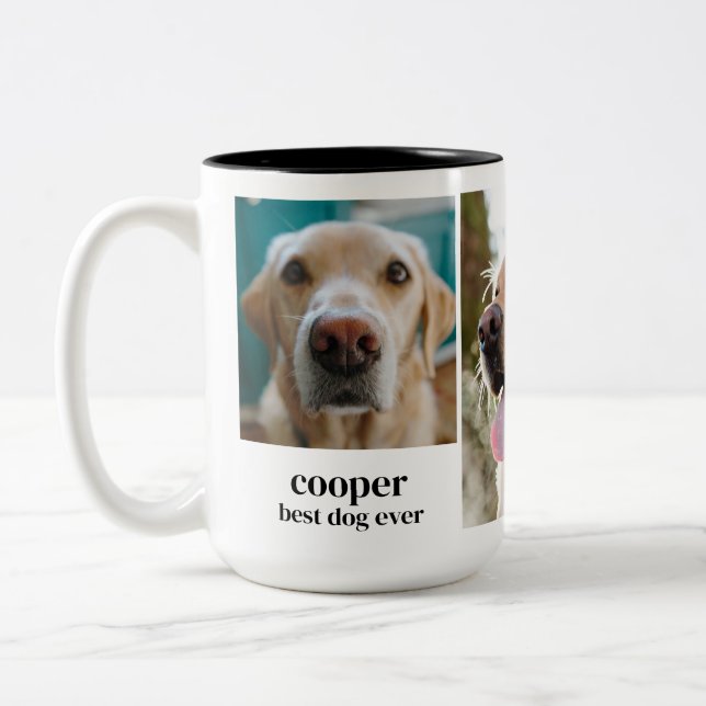 Taza Bicolor Mejor perro jamás mug (Izquierda)