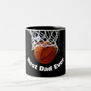 Taza Bicolor Mejor Personalizado de Baloncesto de Papá