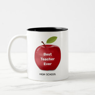 Taza Bicolor Mejor profesor & manzana roja
