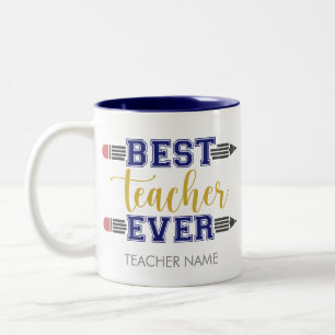 Taza Bicolor Mejor Profesor Personalizado - Regalo Personalizad
