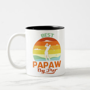 Taza Bicolor Mejor regalo de camiseta de golf del Día del Padr