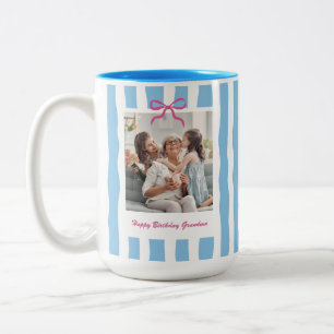 Taza Bicolor Mejor regalo de cumpleaños para abuela de los niet