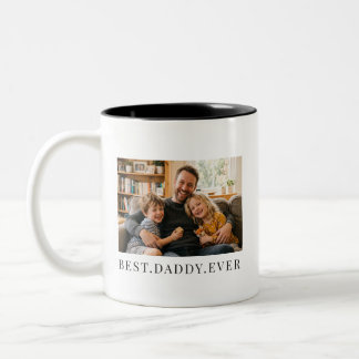 Taza Bicolor Mejor regalo de papá con foto a doble cara