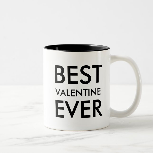 Taza Bicolor Mejor San Valentín | Regalo a personalizar (Derecha)