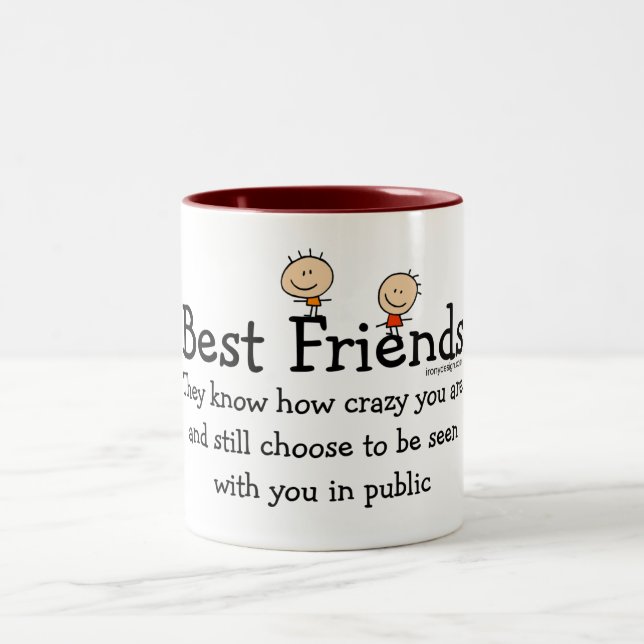 Taza Bicolor Mejores amigos (Centro)