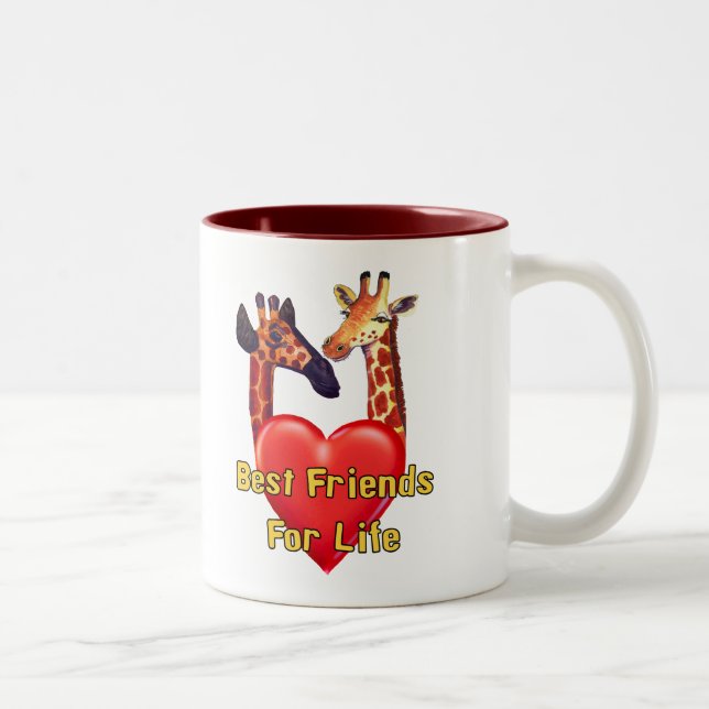 Taza Bicolor Mejores amigos (Derecha)