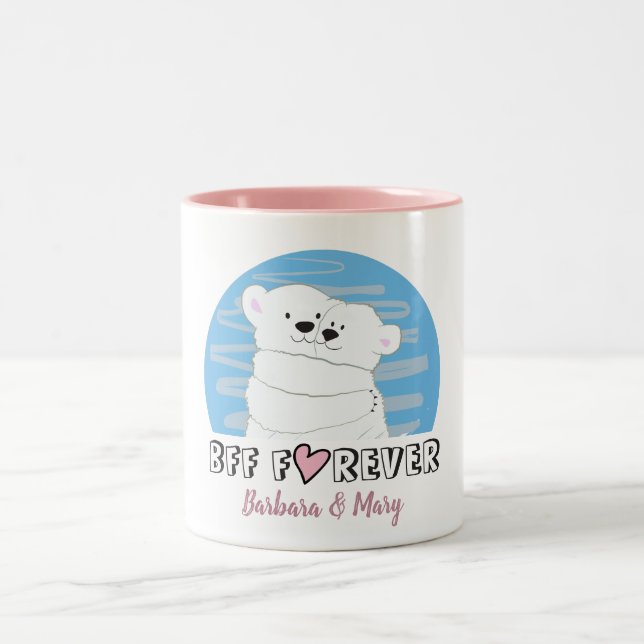 Taza Bicolor Mejores Amigos Para Siempre (Centro)