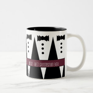 Taza Bicolor Mejores Tuxes conocidos de encargo del blanco del