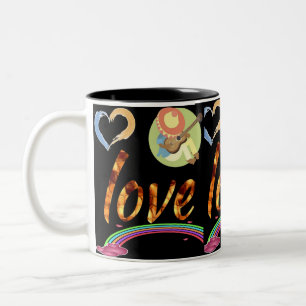 Taza Bicolor melodía de amor