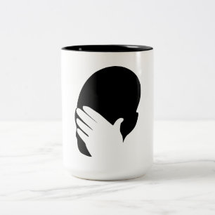 Taza Bicolor Meme de Facepalm
