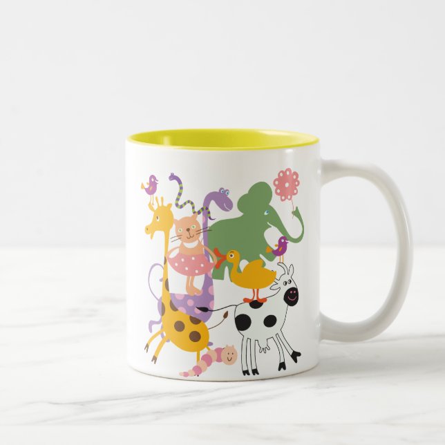 Taza Bicolor Menagerie animal (Derecha)