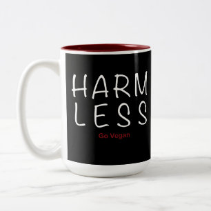Taza Bicolor Menos daño - Ir Vegan (versión ligera)