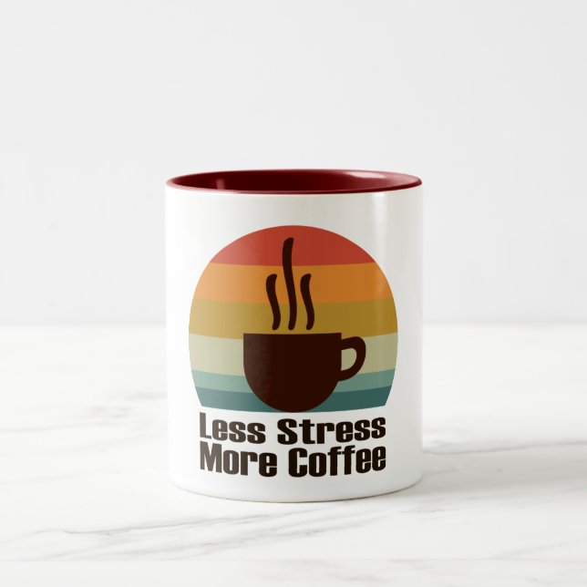 Taza Bicolor menos estrés más café (Centro)