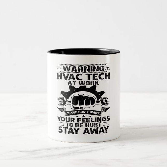 Taza Bicolor Mens Hvac Technician Cooling Professional Hvac Tec (Centro)