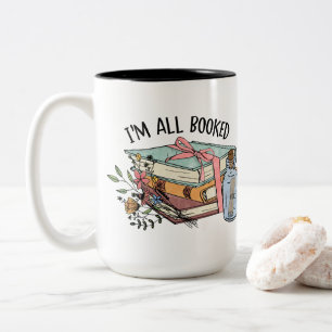 Taza Bicolor Mensaje del libro de la cinta de las flores regist