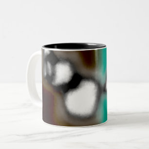 Taza Bicolor Mensaje en una botella: Resumen de Brown, Verde az