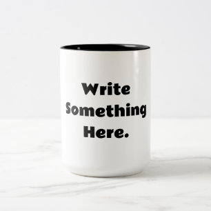 Taza Bicolor Mensaje personalizado Agrega tu texto aquí