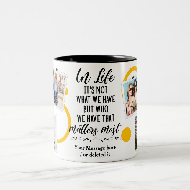 Taza Bicolor Mensaje Positivo Para Los Mejores Amigos 6 Fotos (Centro)