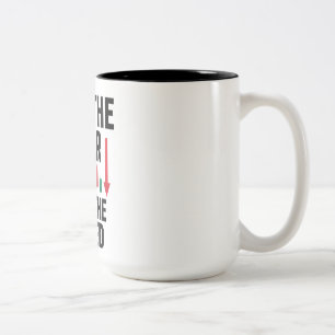Taza Bicolor Mentalidad del atraco del comerciante