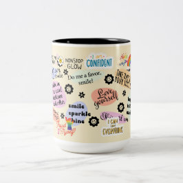 Taza Bicolor Mentalidad positiva