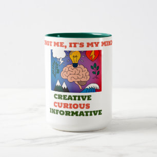 Taza Bicolor Mente 15 oz.