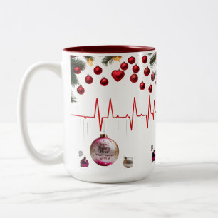 Taza Bicolor Mente Alegre y Feliz — Elegante Rosa y Dorado de D