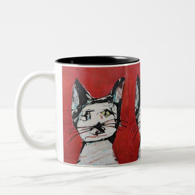 Taza Bicolor Meow (Izquierda)