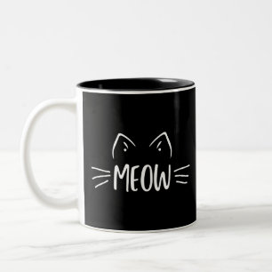 Taza Bicolor Meow Cat