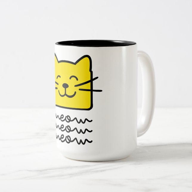 Taza Bicolor Meow Meow (Anverso derecho)
