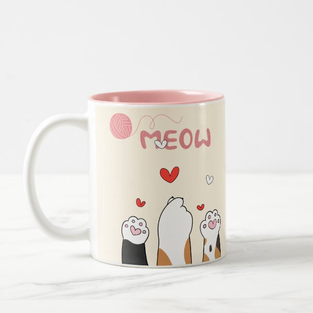 Taza Bicolor Meow mug (Izquierda)