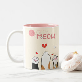 Taza Bicolor Meow mug