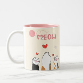 Taza Bicolor Meow mug