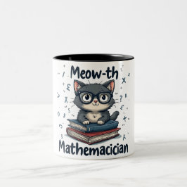 Taza Bicolor Meow-th Mathematician