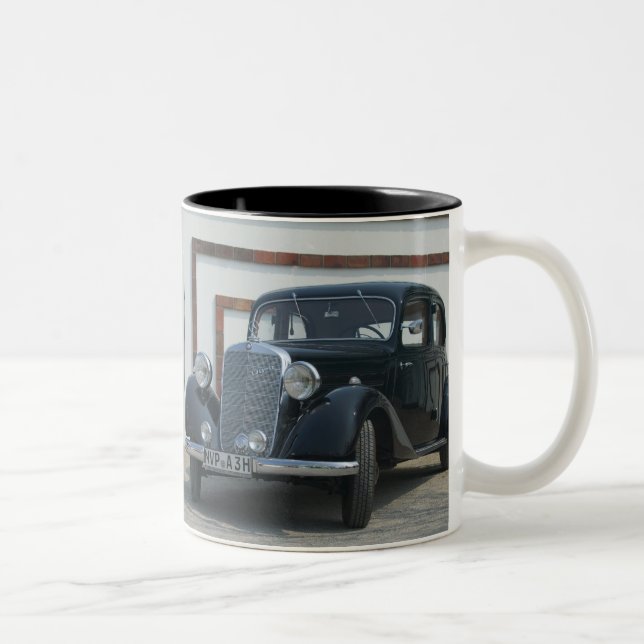 Taza Bicolor mercedes antiguo 3 (Derecha)
